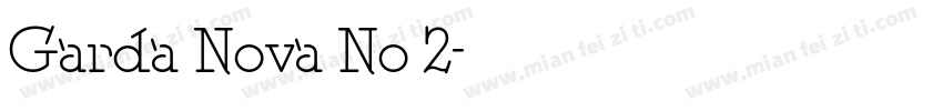 Garda Nova No 2字体转换